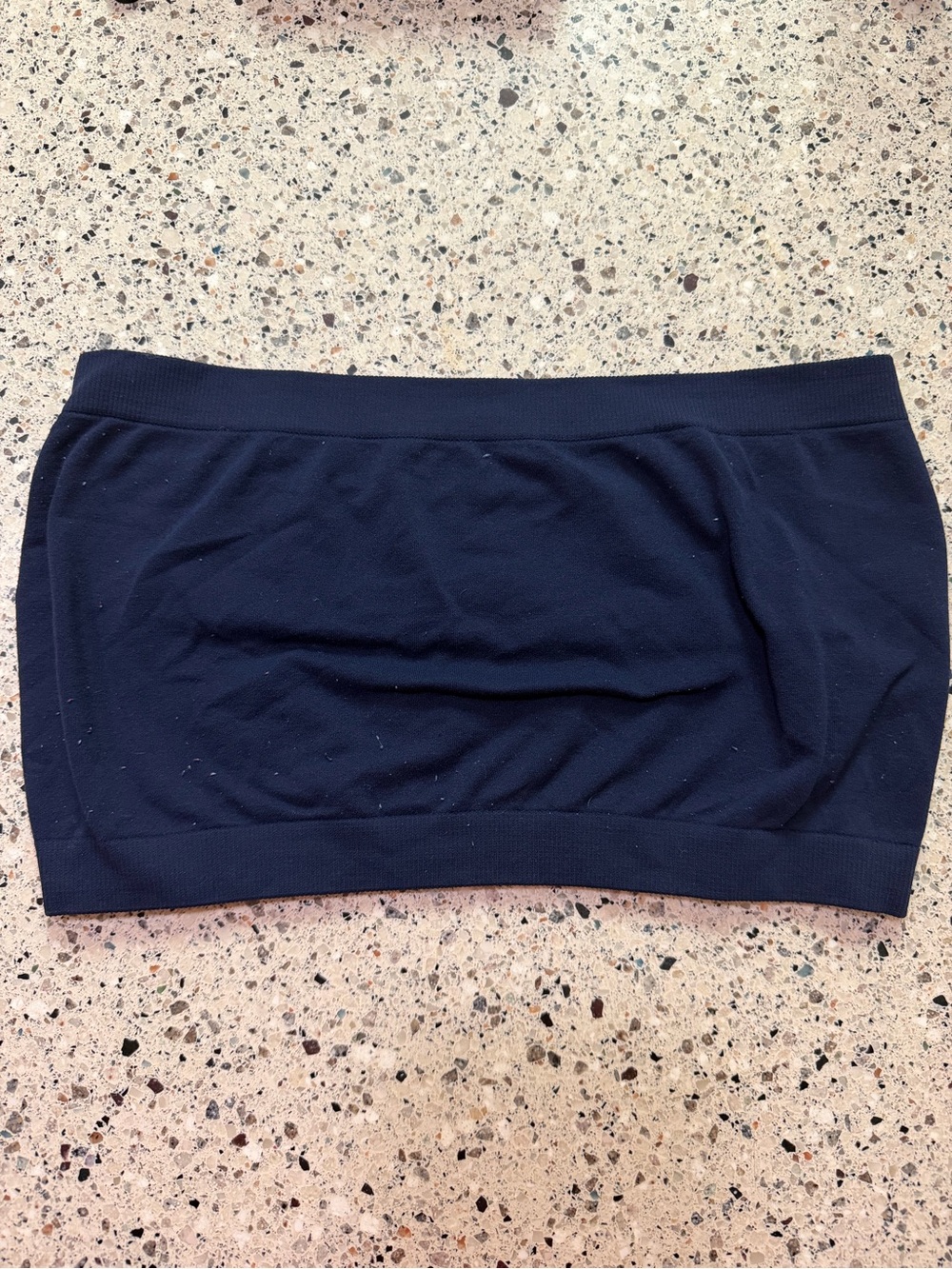Navy Bandeau Top